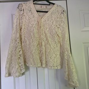Boho flowy lace top